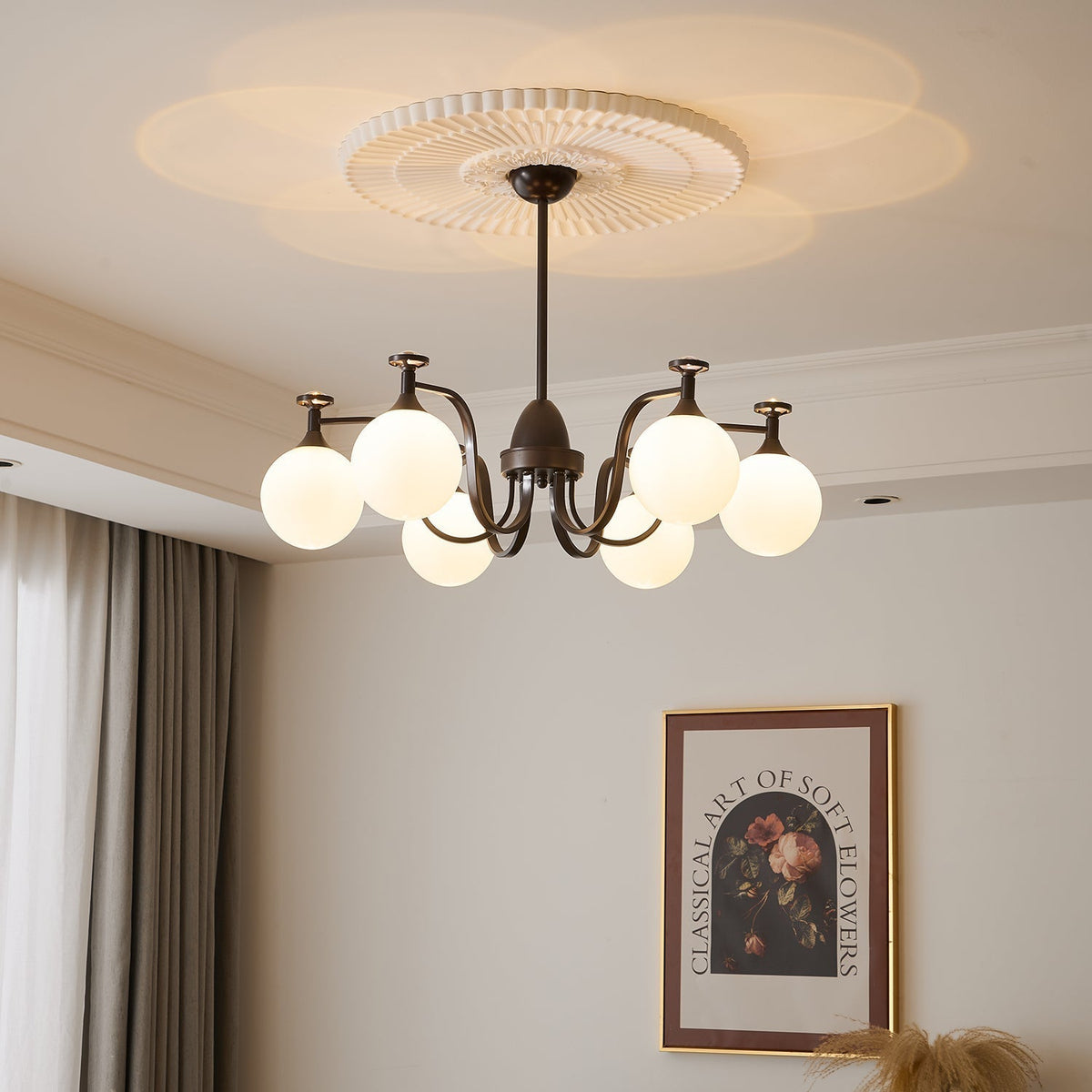 Zotheira Elegance Vintage-Glas-Kronleuchter