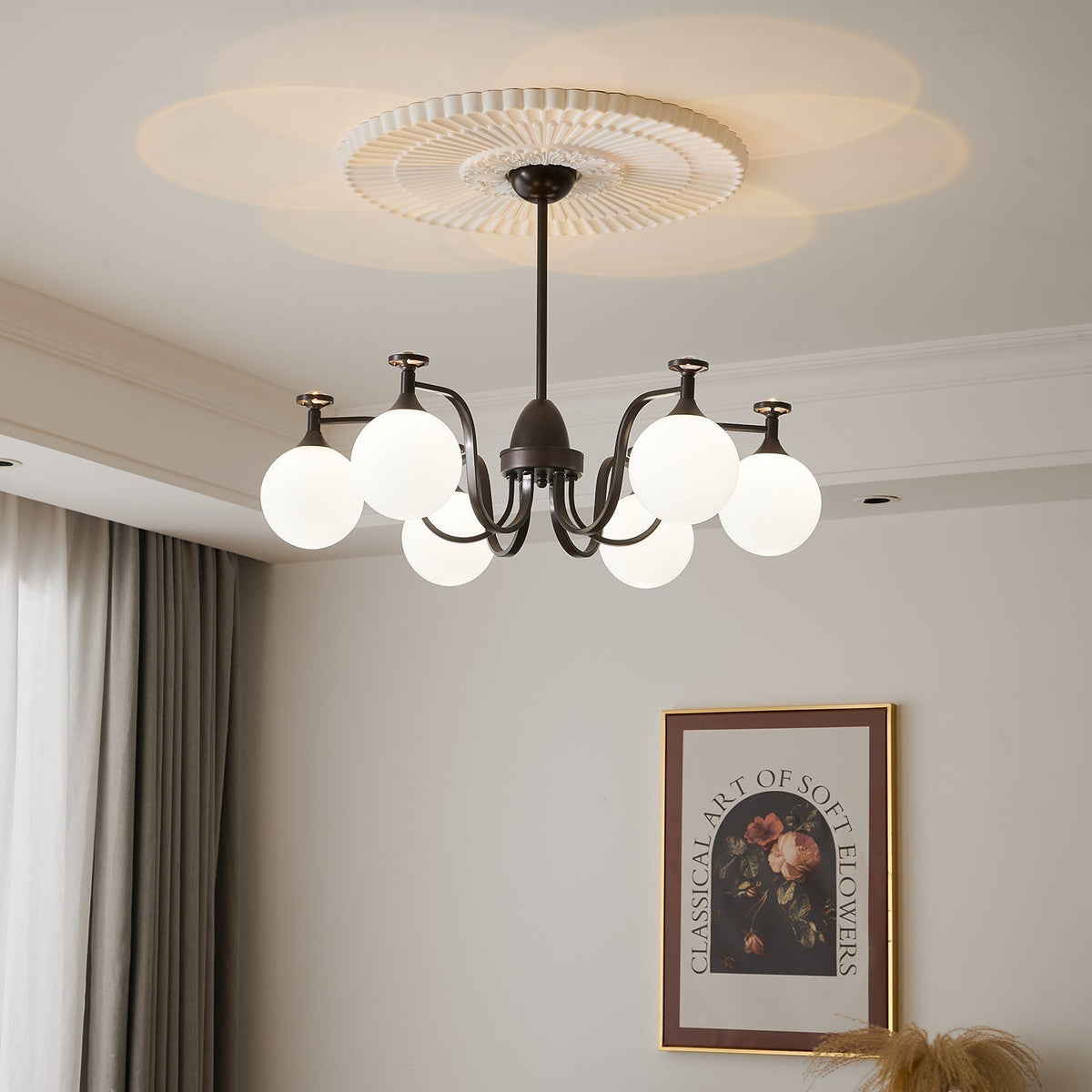 Zotheira Elegance Vintage-Glas-Kronleuchter