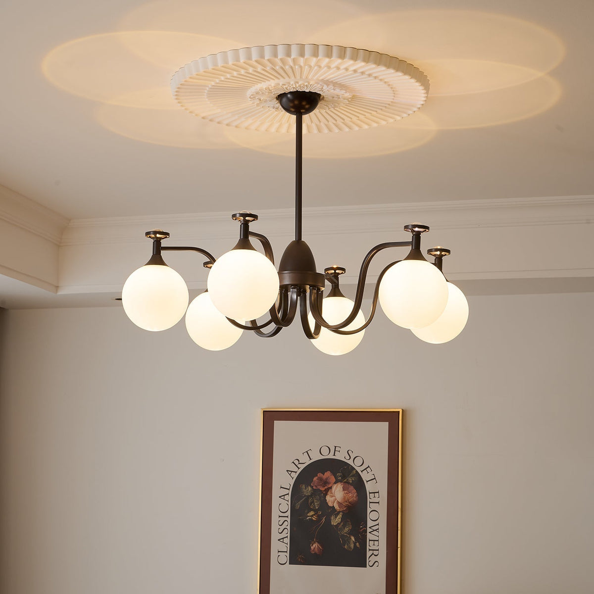 Zotheira Elegance Vintage-Glas-Kronleuchter