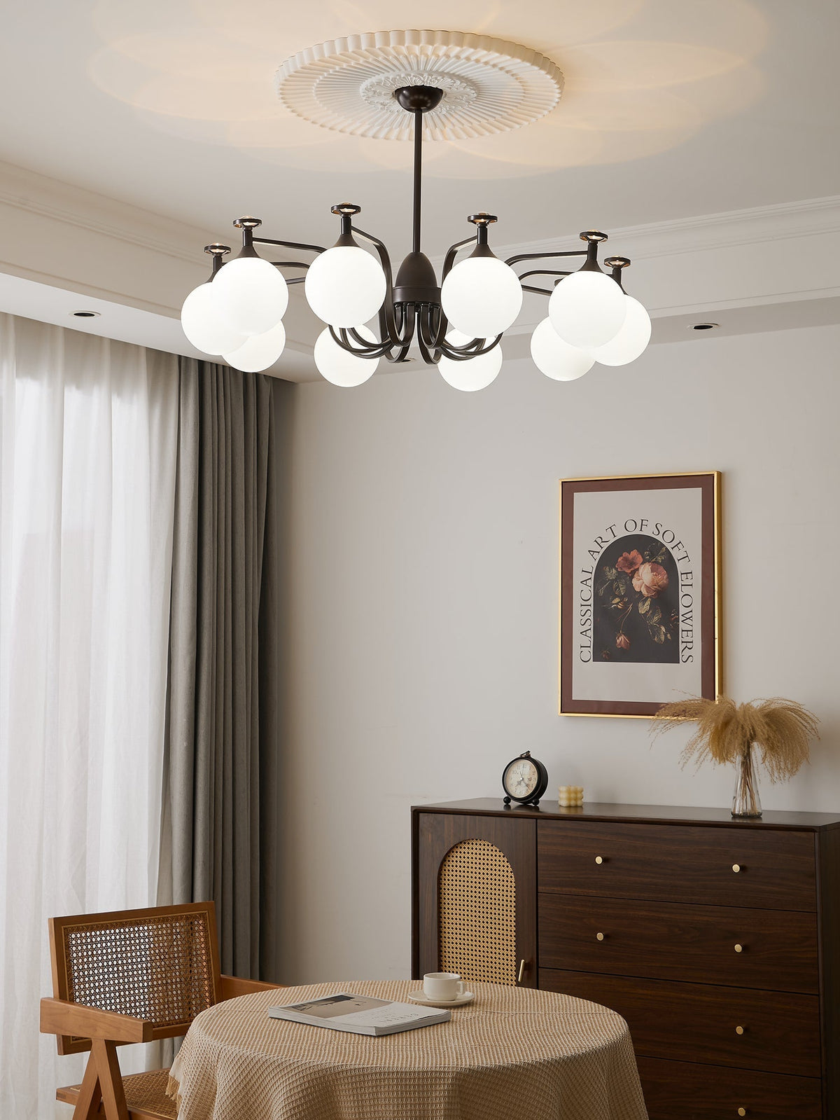 Zotheira Elegance Vintage-Glas-Kronleuchter