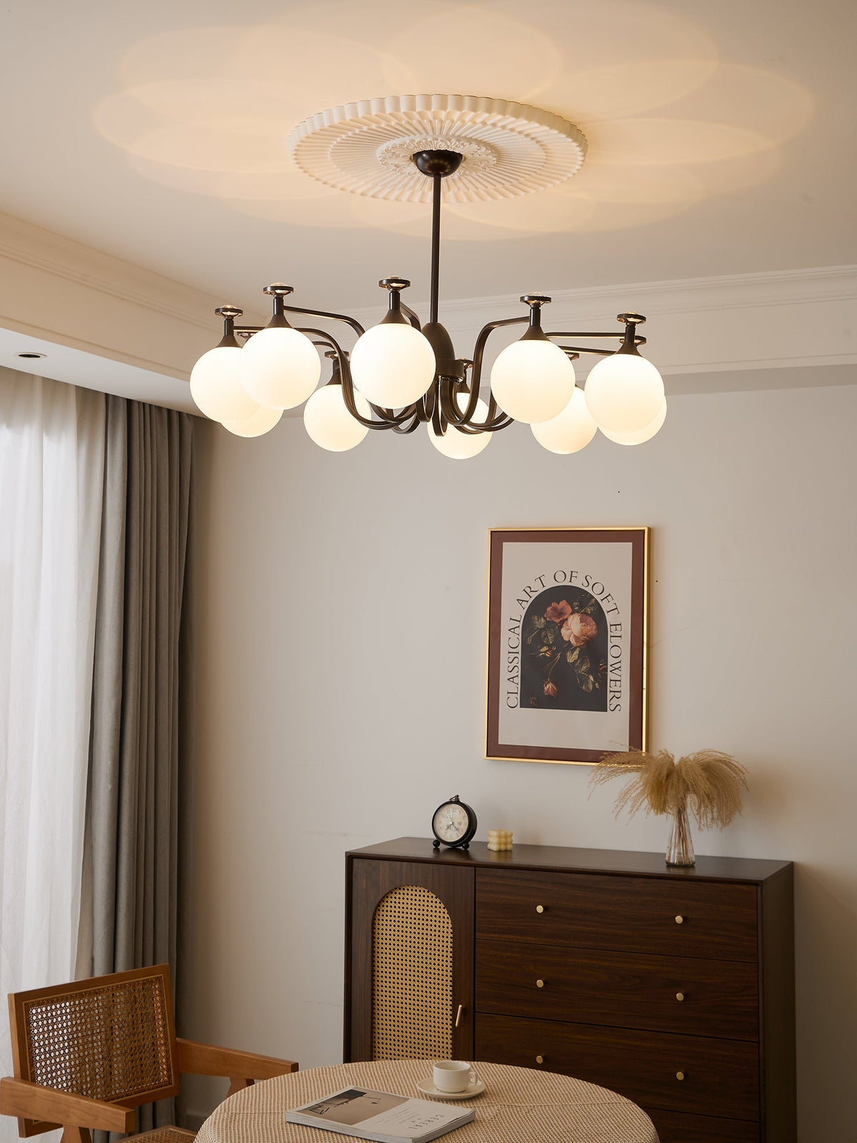 Zotheira Elegance Vintage-Glas-Kronleuchter