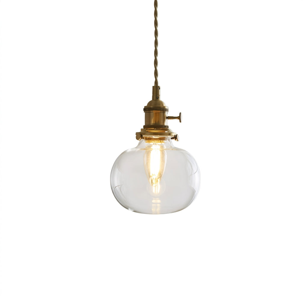 Celinira Pendelleuchte aus Glas mit Stecker