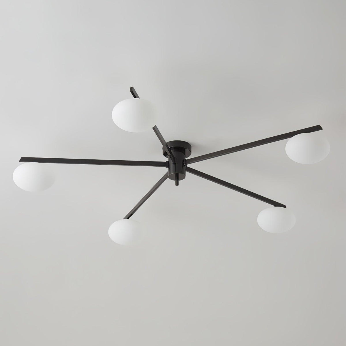 Lioraliella Deckenleuchte Schwarz Weiß Glas