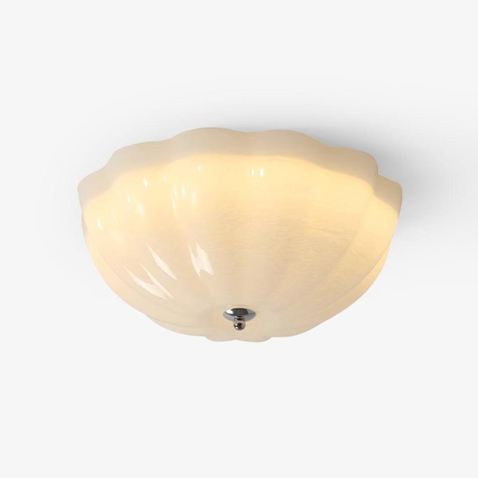 Etta Deckenleuchte aus Glas Jelly-Form opaleszent fürs Schlafzimmer