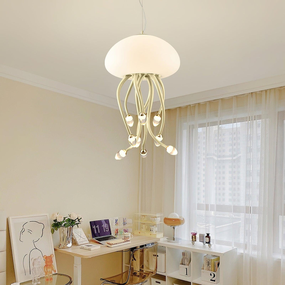 Niruiella Acryl-Pendelleuchte mit gemütlichem Design