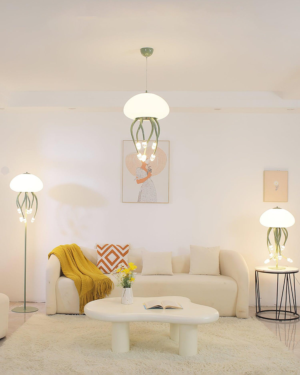 Niruiella Acryl-Pendelleuchte mit gemütlichem Design