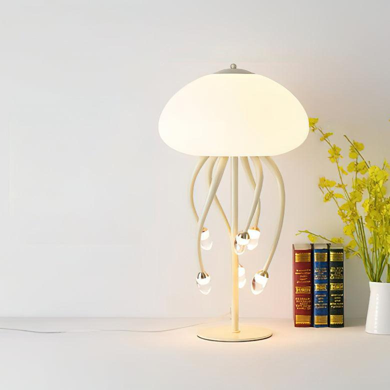 Zosilyra Tischlampe aus Glas in Quallenform