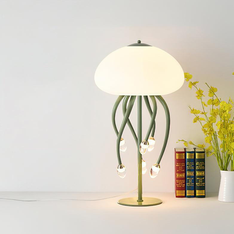 Zosilyra Tischlampe aus Glas in Quallenform
