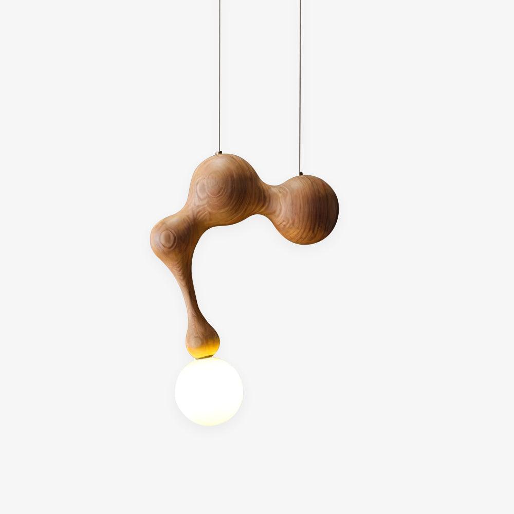 Hale luxuriöse Pendelleuchte aus Holz