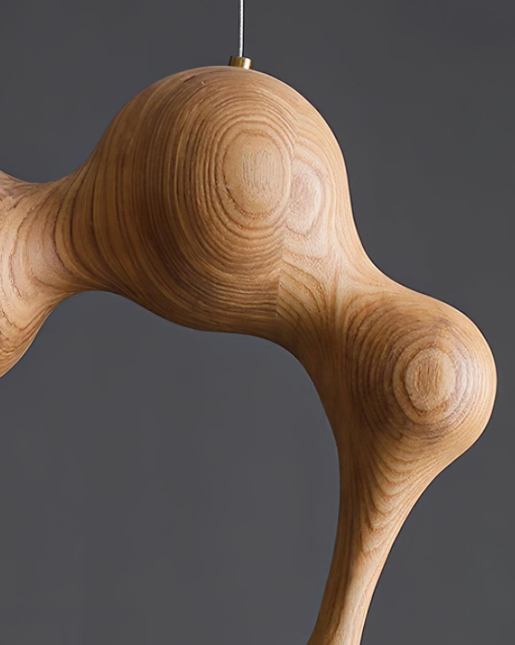 Hale luxuriöse Pendelleuchte aus Holz