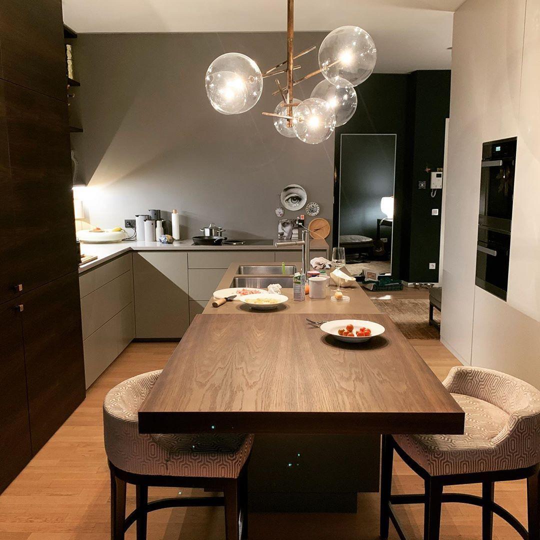 Aveno Kronleuchter LED Kristall transparent