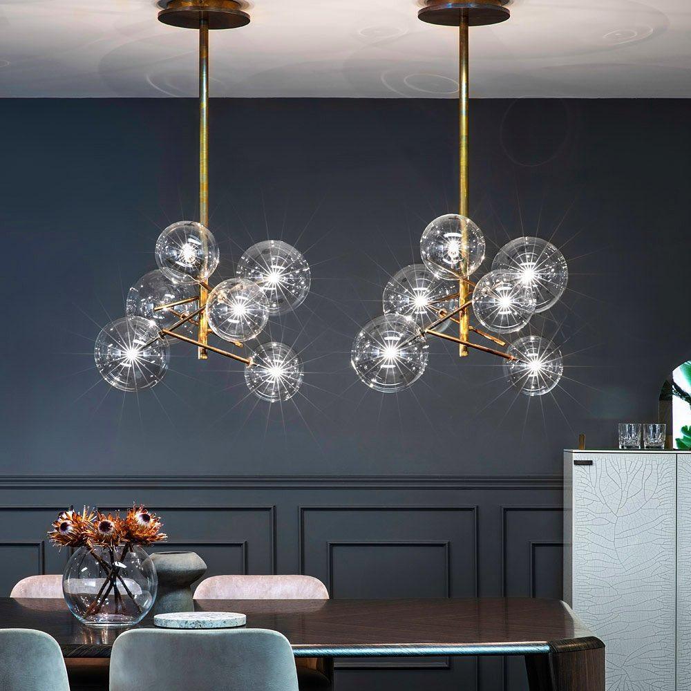 Aveno Kronleuchter LED Kristall transparent