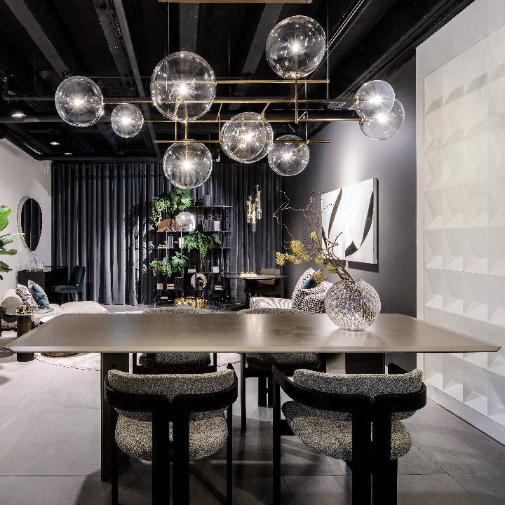 Aveno Kronleuchter LED Kristall transparent