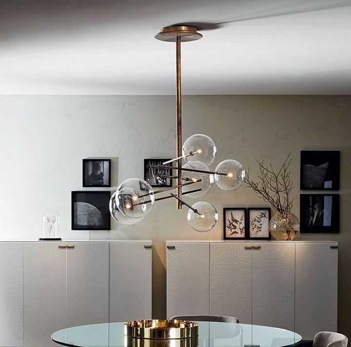 Aveno Kronleuchter LED Kristall transparent