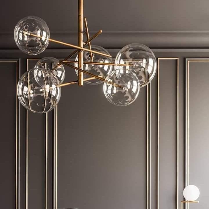Aveno Kronleuchter LED Kristall transparent