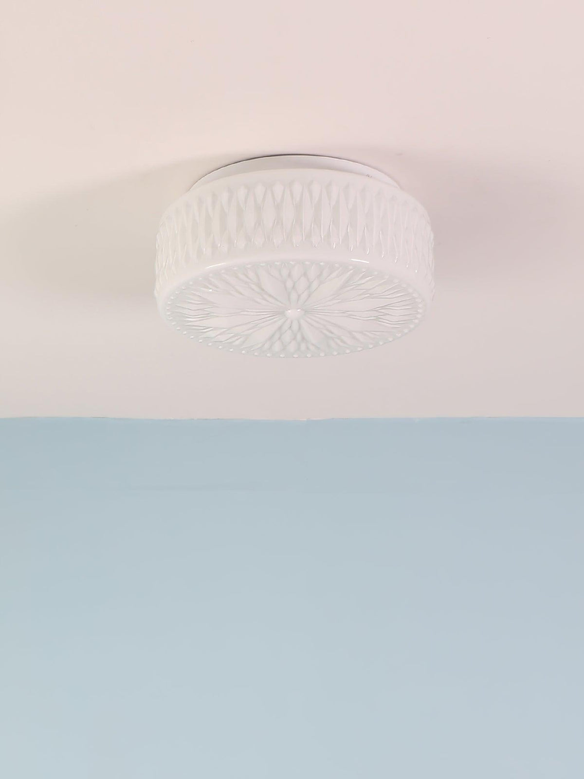 Lioriira Deckenleuchte mit Lampenschirm aus Glas und Acryl im modernen Mondkuchen-Stil