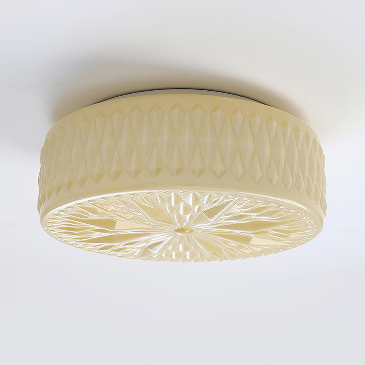 Lioriira Deckenleuchte mit Lampenschirm aus Glas und Acryl im modernen Mondkuchen-Stil
