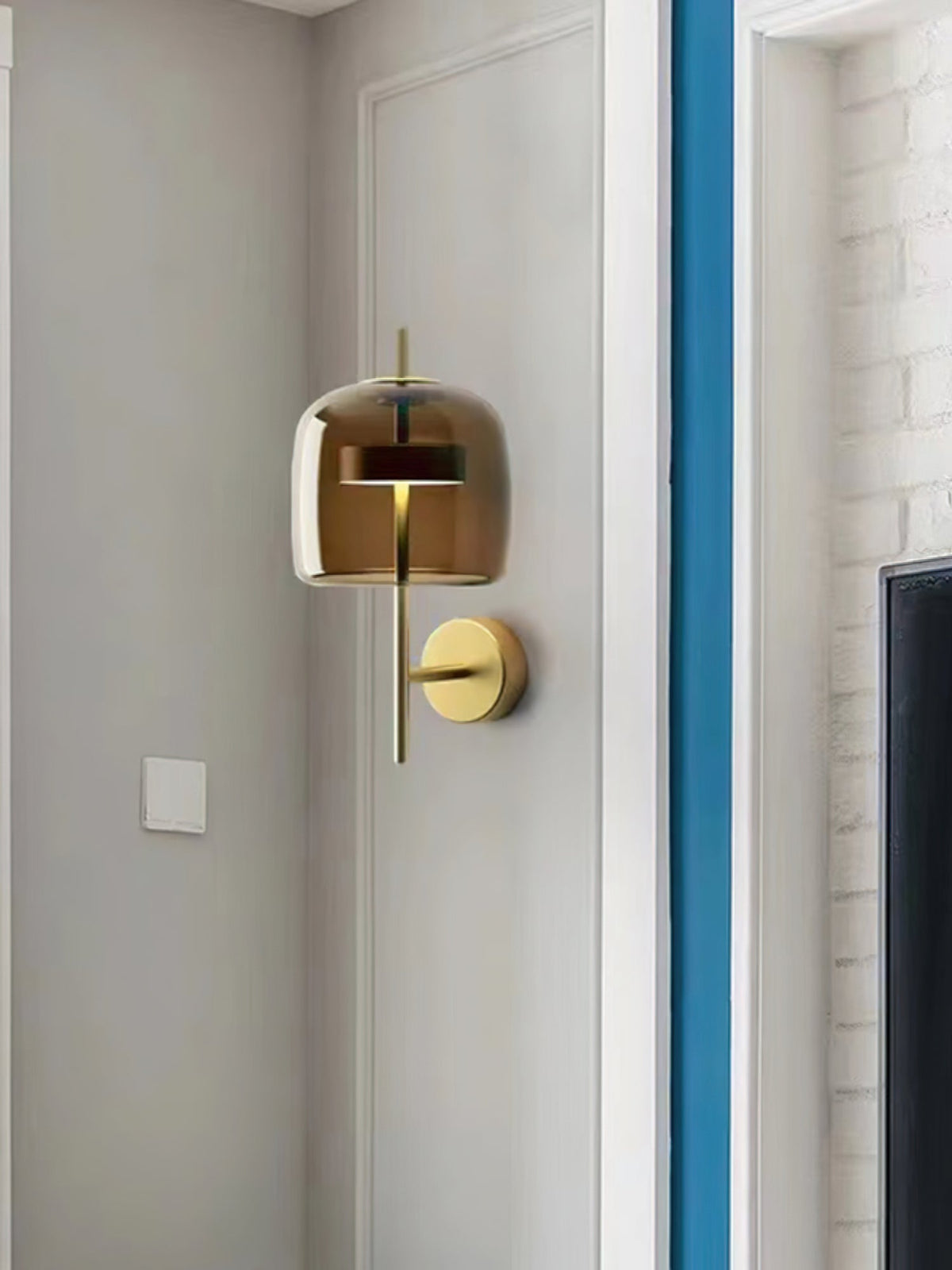 Caless Premium skandinavisch Kunstglas-Wandleuchte