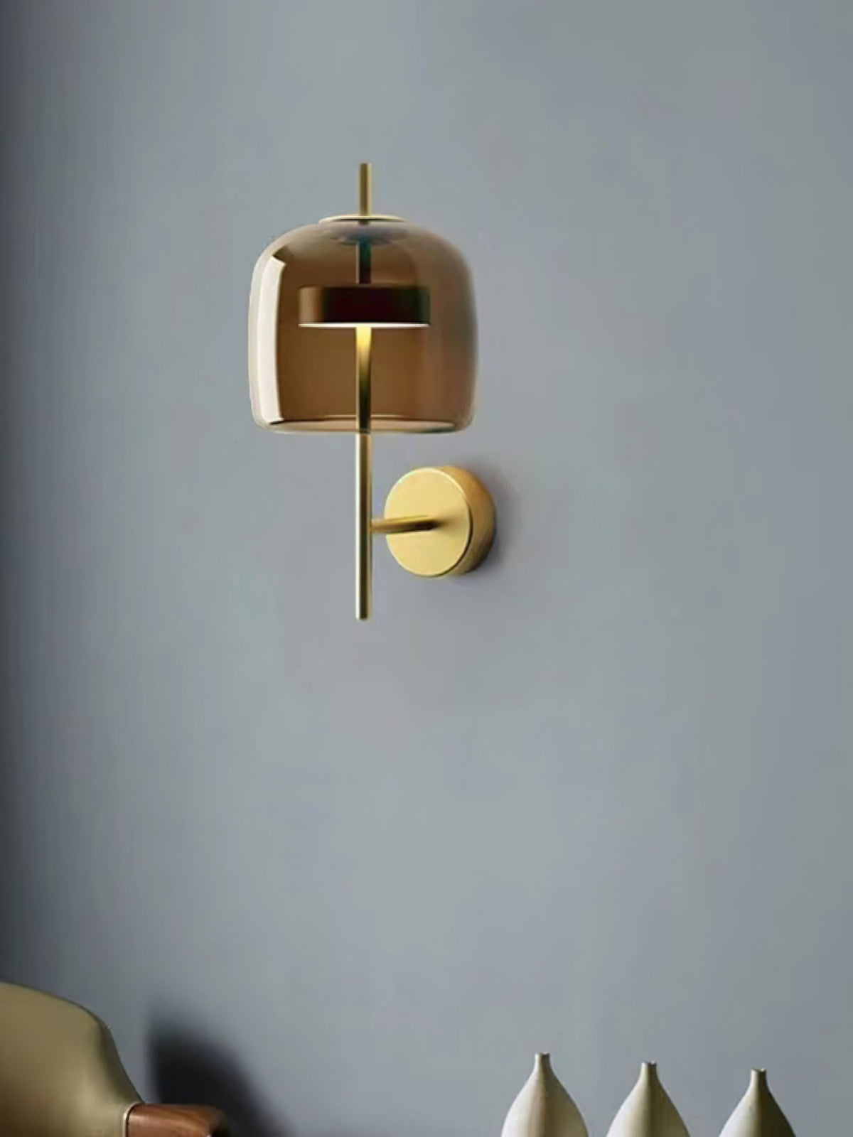 Caless Premium skandinavisch Kunstglas-Wandleuchte