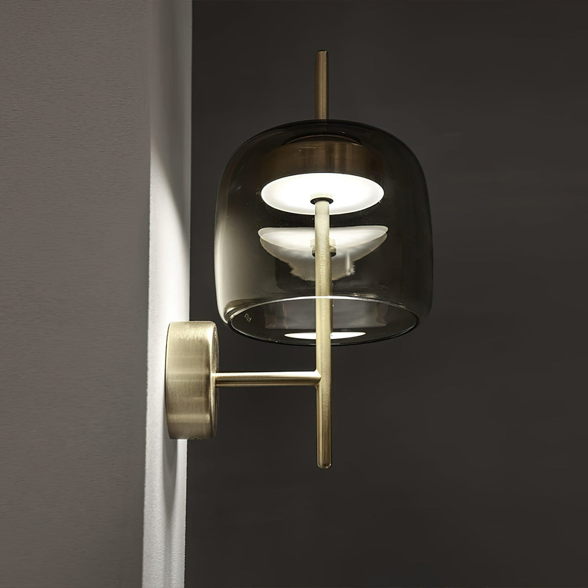 Caless Premium skandinavisch Kunstglas-Wandleuchte
