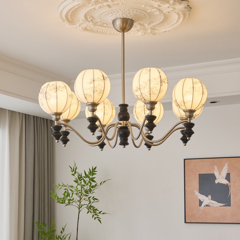 Osilan Kronleuchter Traditionelle Eleganz Vintage Holz