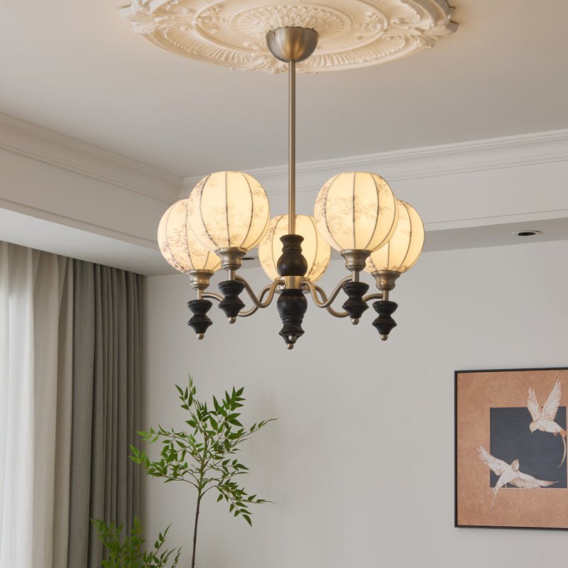 Osilan Kronleuchter Traditionelle Eleganz Vintage Holz