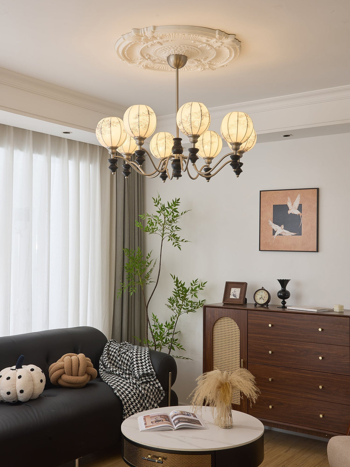 Osilan Kronleuchter Traditionelle Eleganz Vintage Holz
