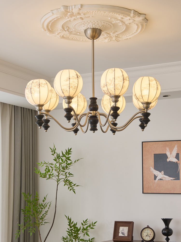 Osilan Kronleuchter Traditionelle Eleganz Vintage Holz
