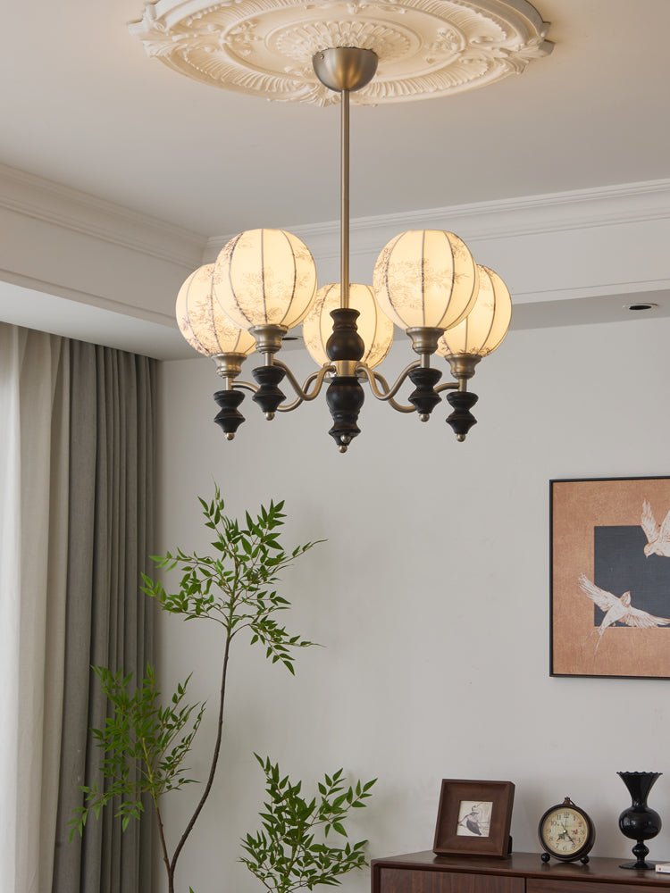 Osilan Kronleuchter Traditionelle Eleganz Vintage Holz