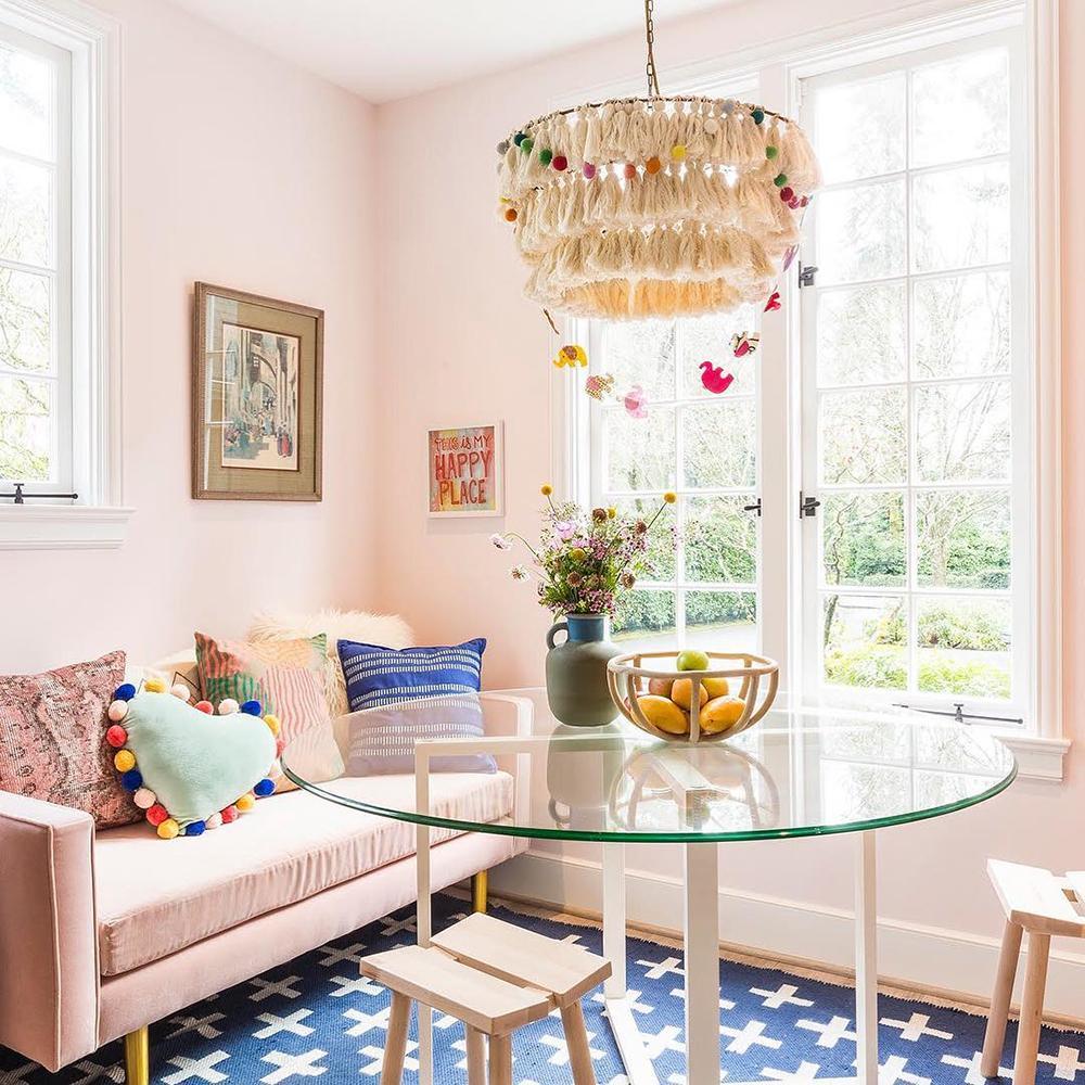 Arixo Kronleuchter Rosa Bohemian Chic