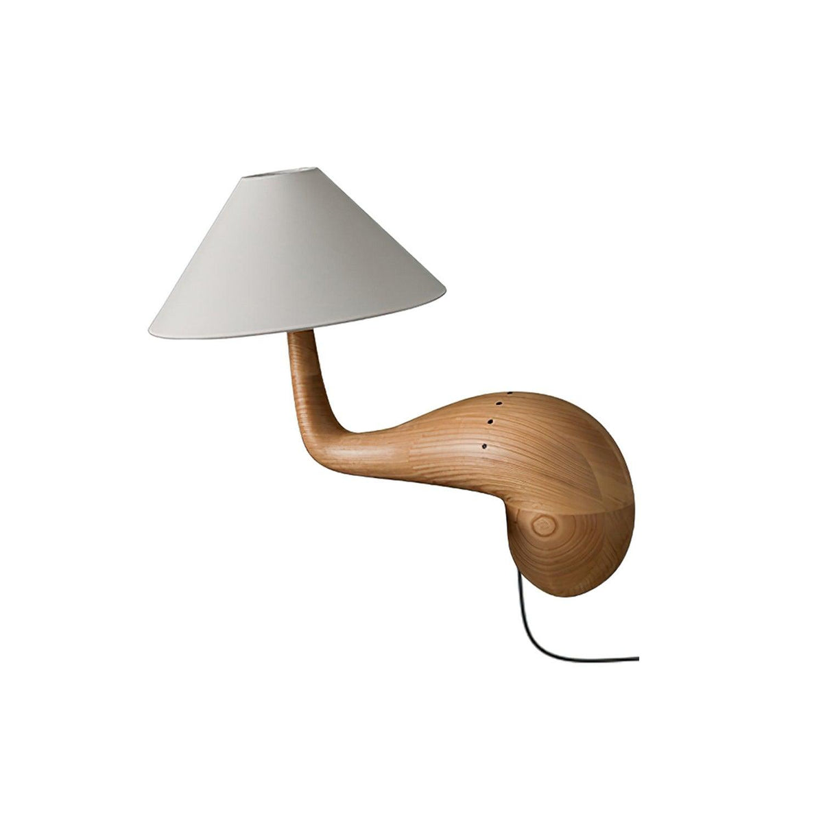 Solisise Holzkunst-Tischleuchte