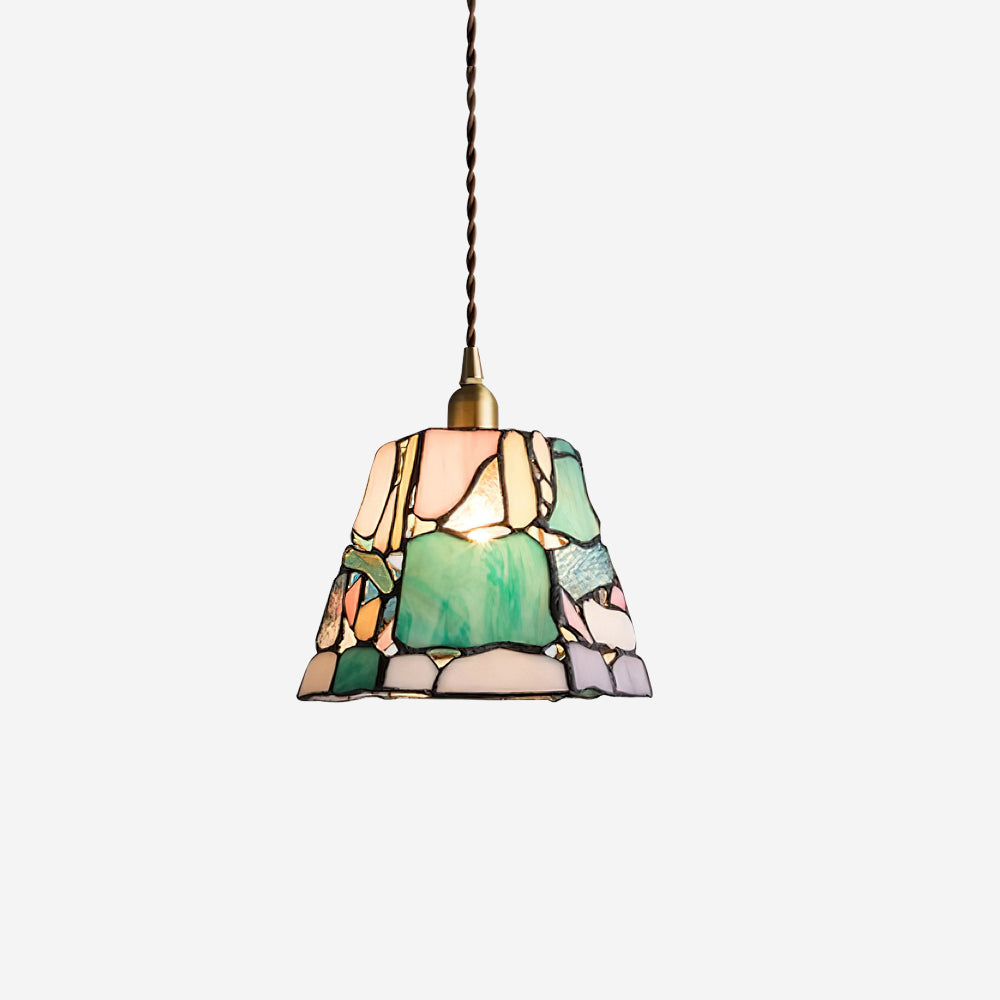 Fira Pendelleuchte Tiffany-Stil Buntglas
