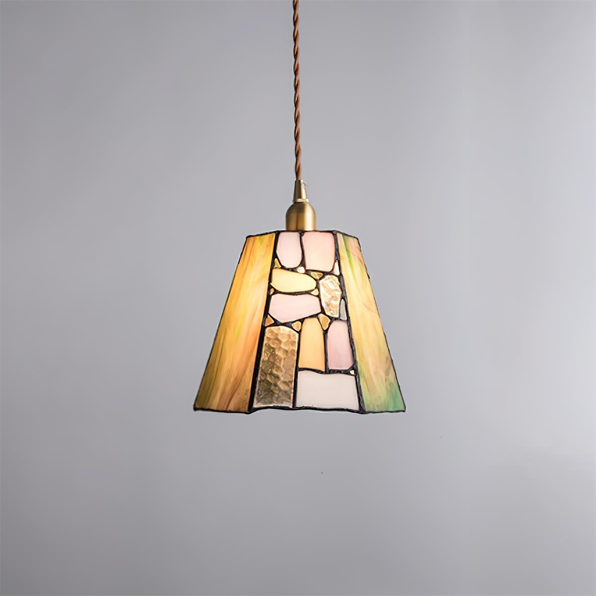 Fira Pendelleuchte Tiffany-Stil Buntglas
