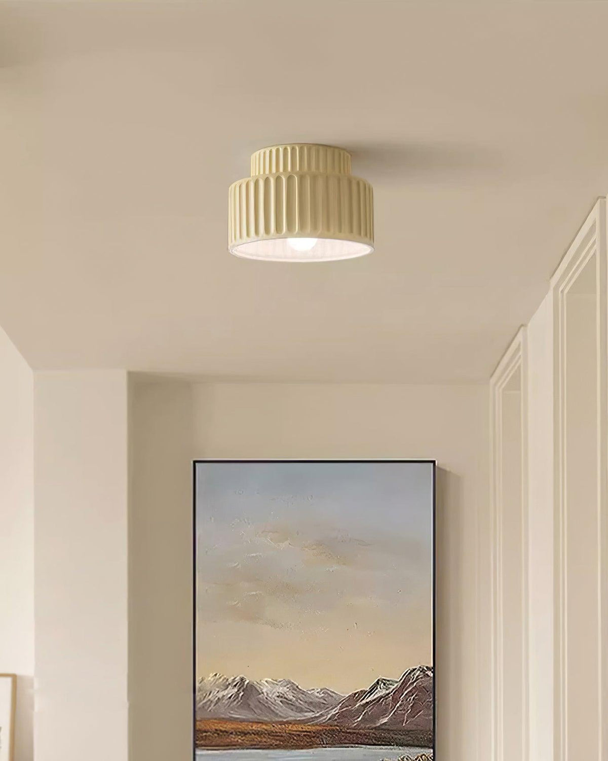 Lucaraine Deckenleuchte mit gefaltetem Acryl-Lampenschirm