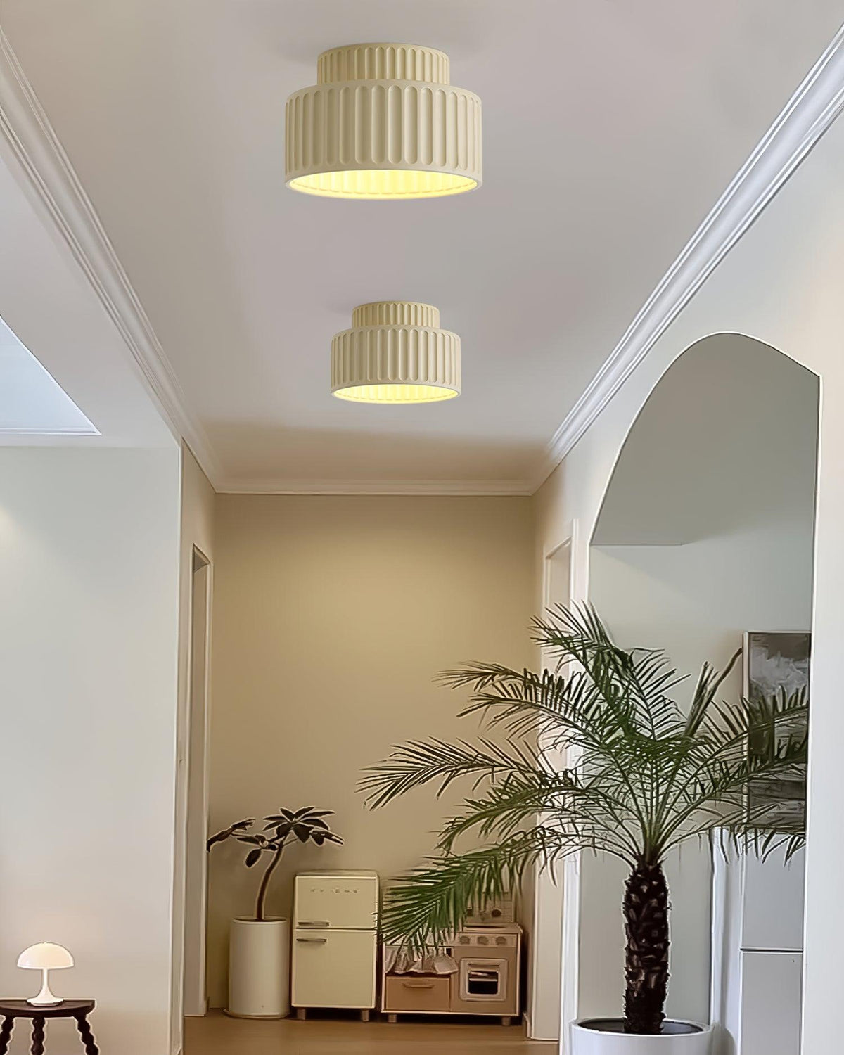 Lucaraine Deckenleuchte mit gefaltetem Acryl-Lampenschirm