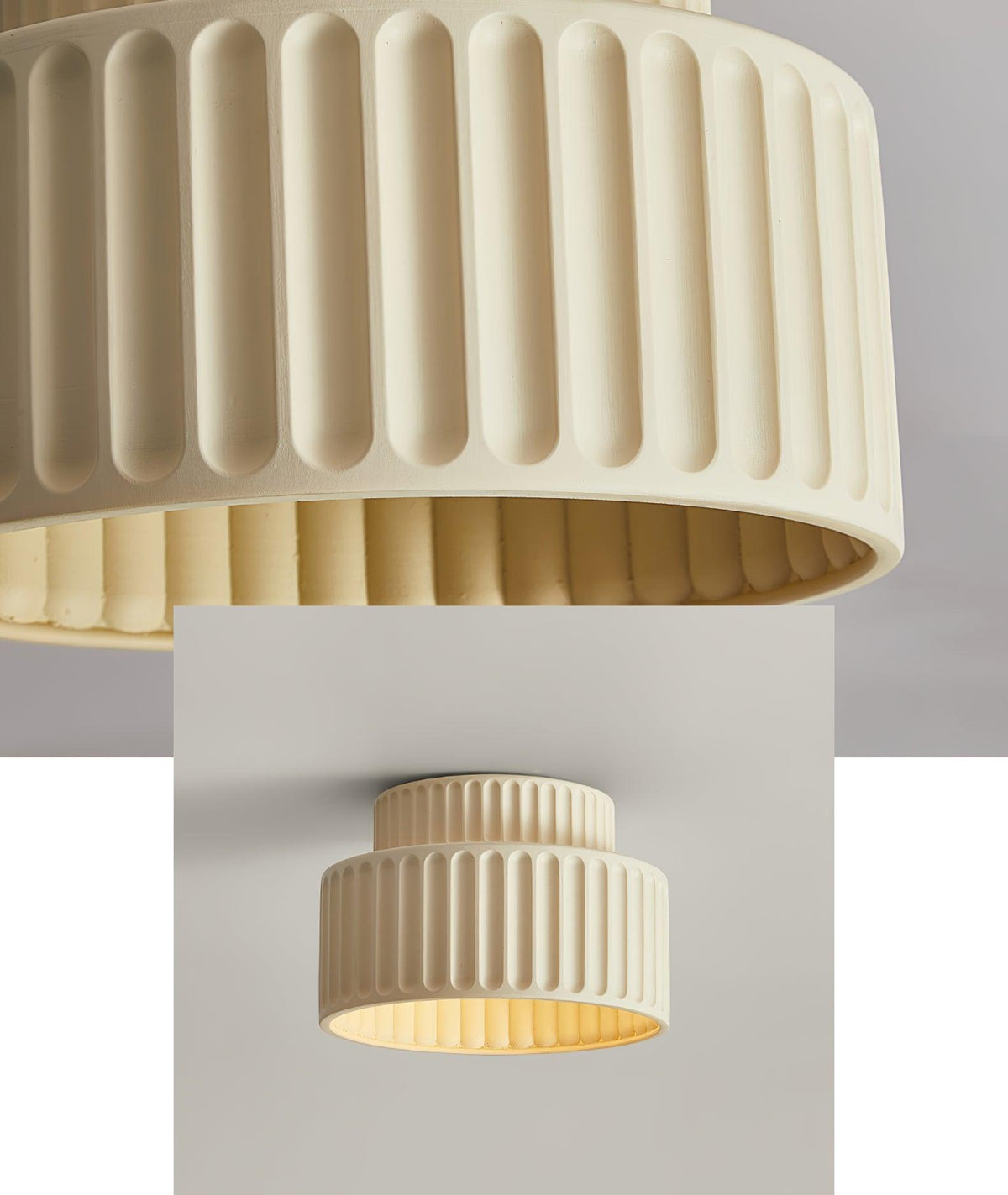 Lucaraine Deckenleuchte mit gefaltetem Acryl-Lampenschirm