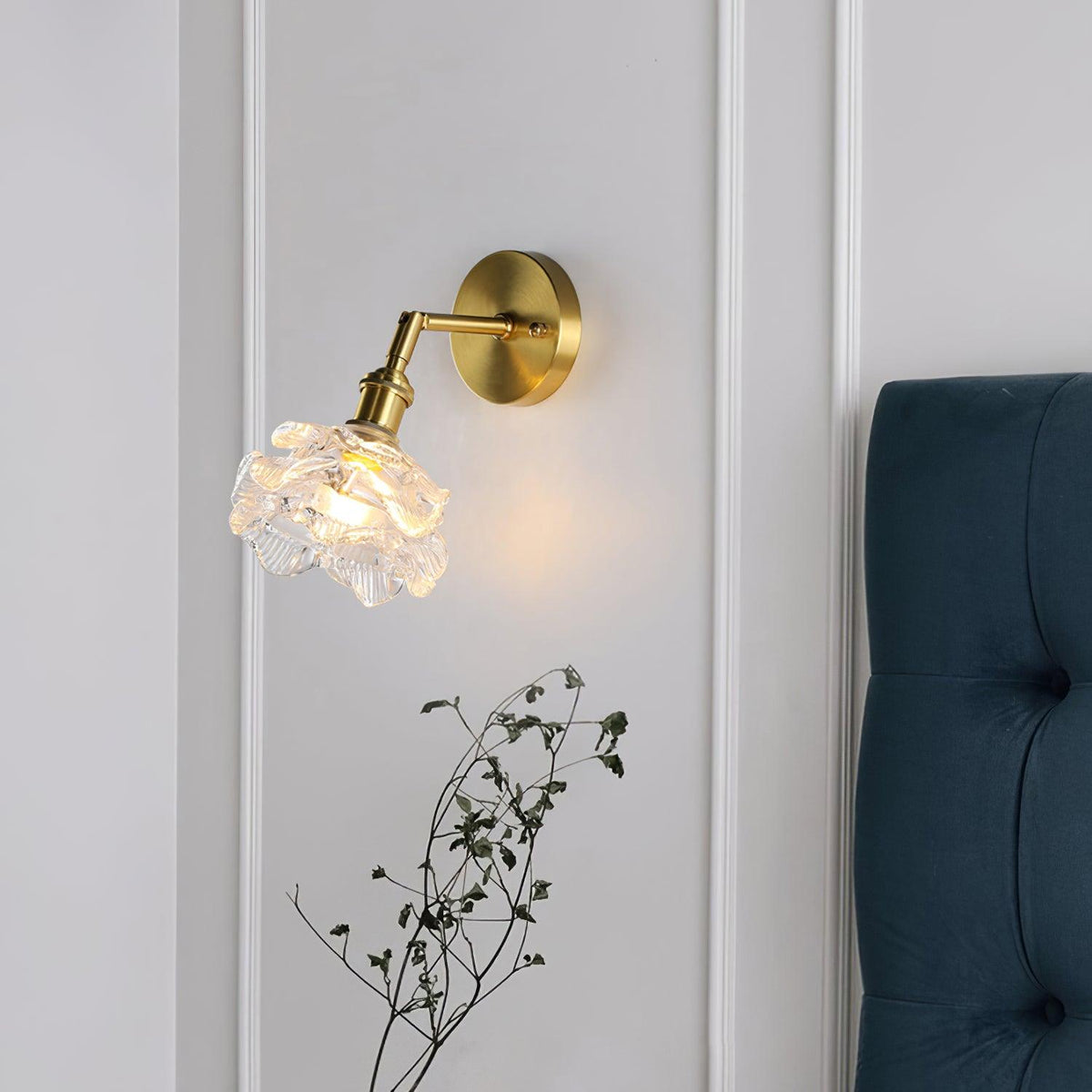 Petal Vintage Messing Wandleuchte