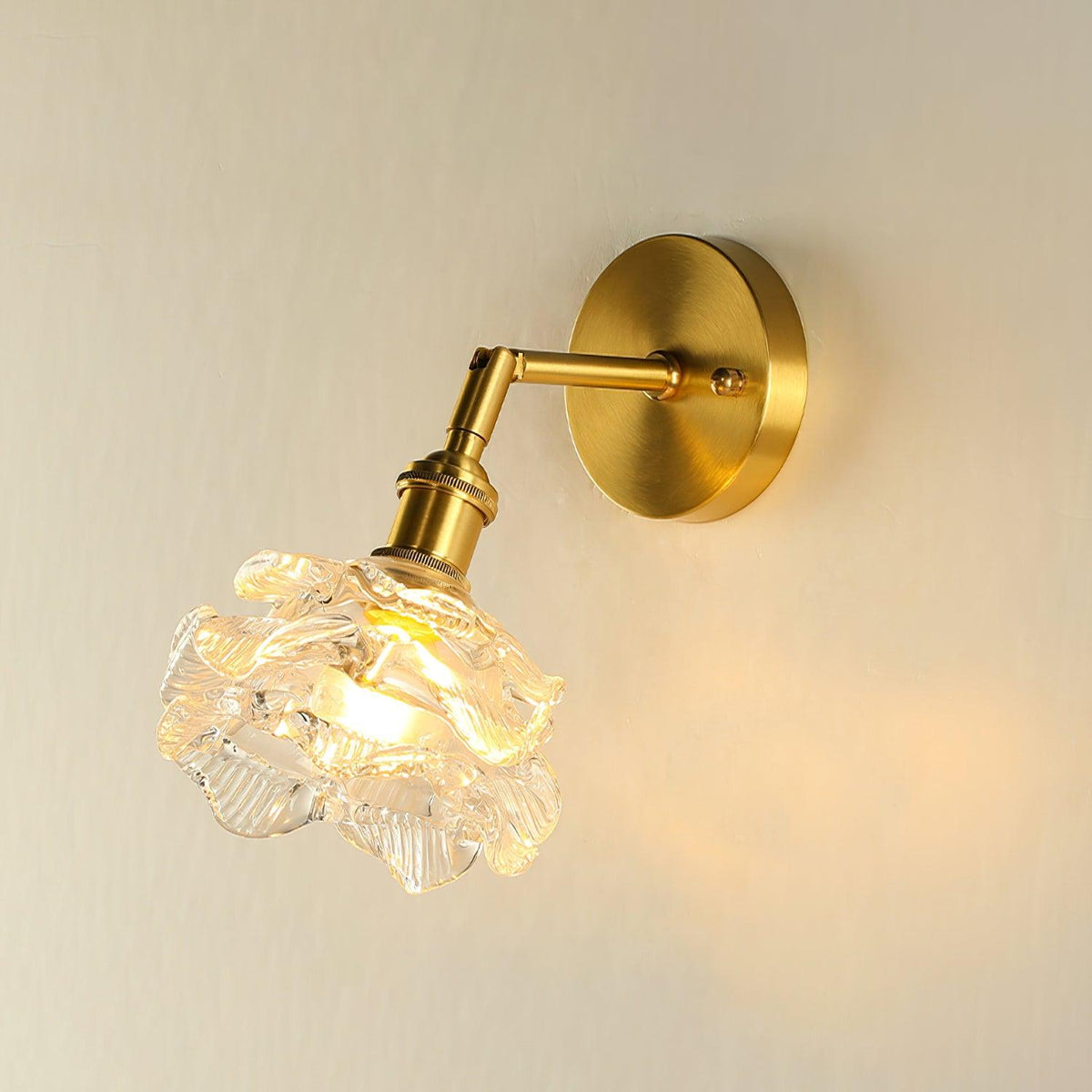 Petal Vintage Messing Wandleuchte
