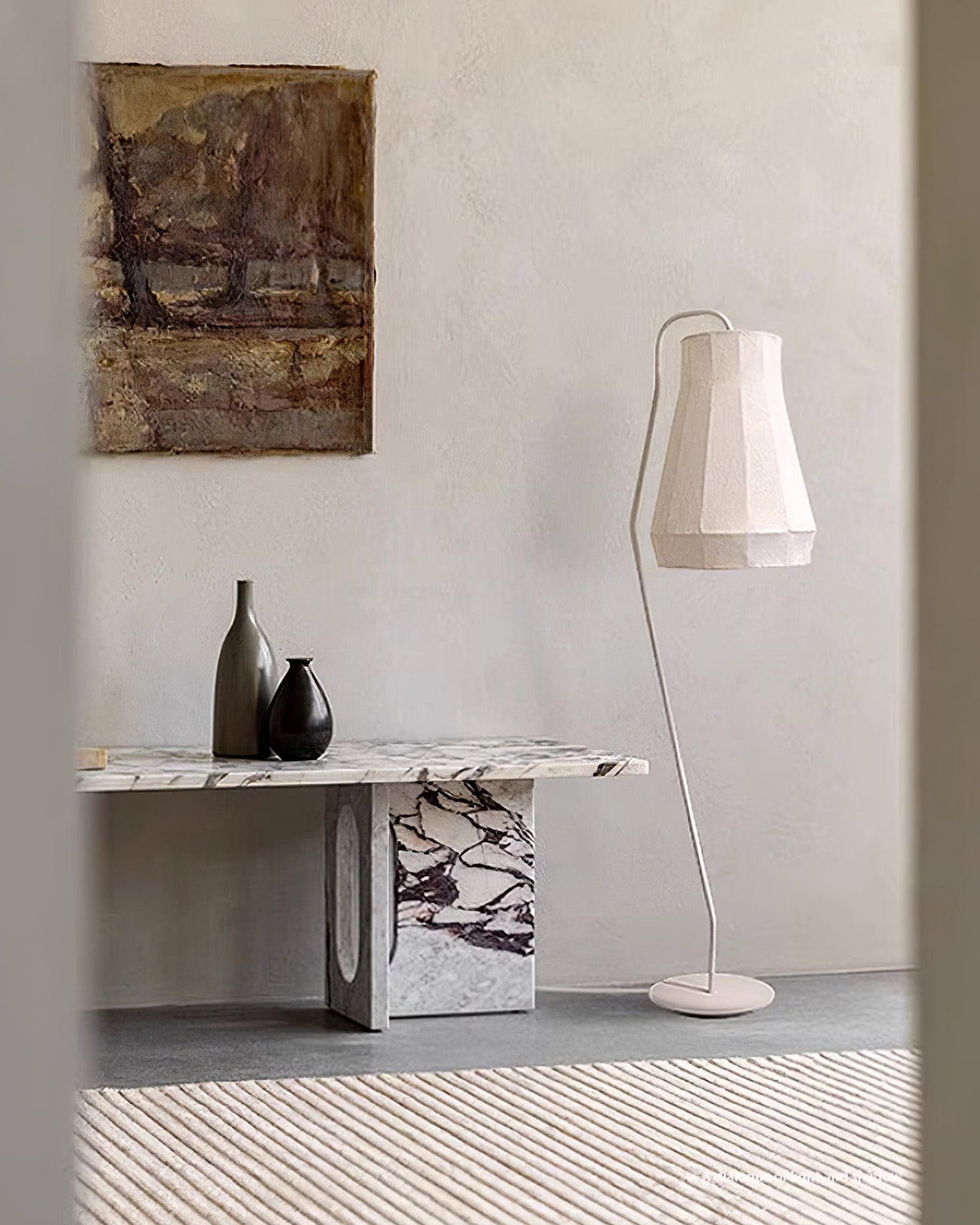 Otheir Minimalistische Stehleuchte aus Stoff