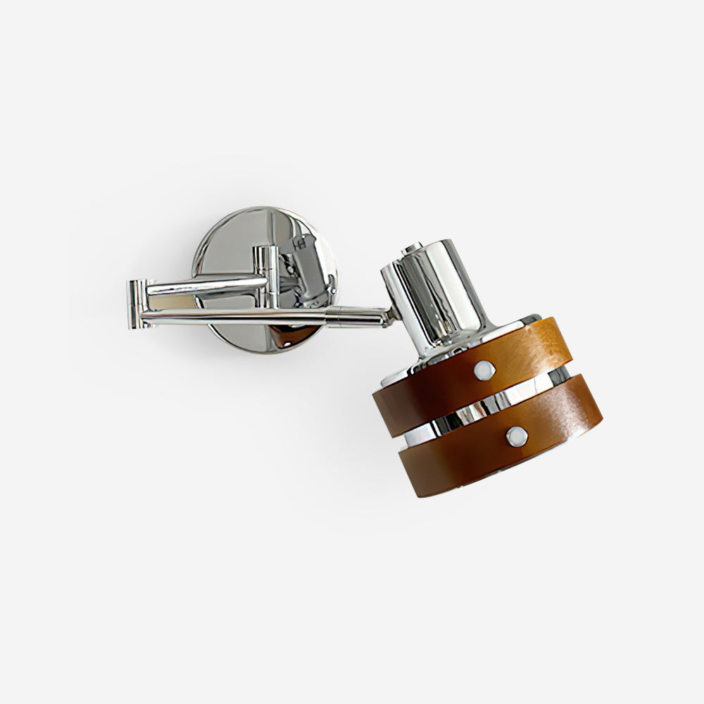 Karry Wandleuchte aus Holz mit verstellbarem Arm im Mid-Century-Stil