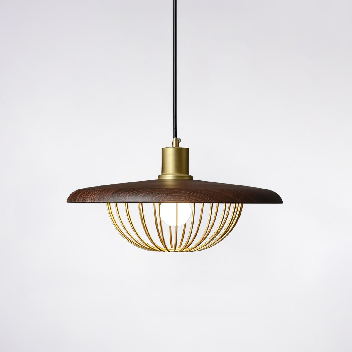Rinoira Retro-Vintage-Pendelleuchte aus Holz
