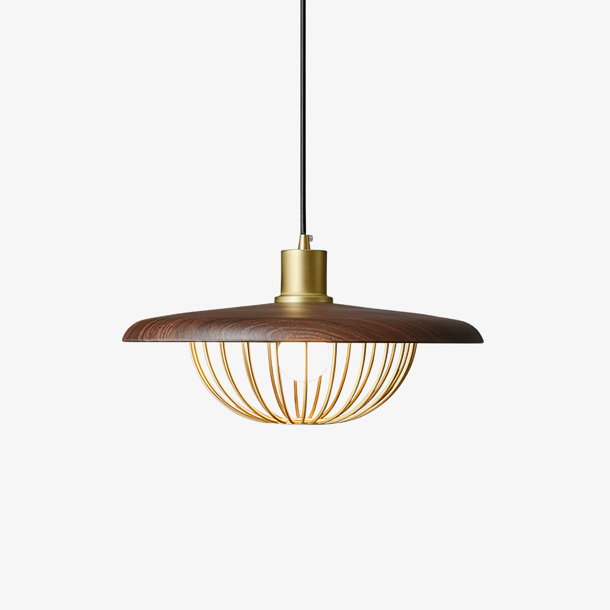 Rinoira Retro-Vintage-Pendelleuchte aus Holz