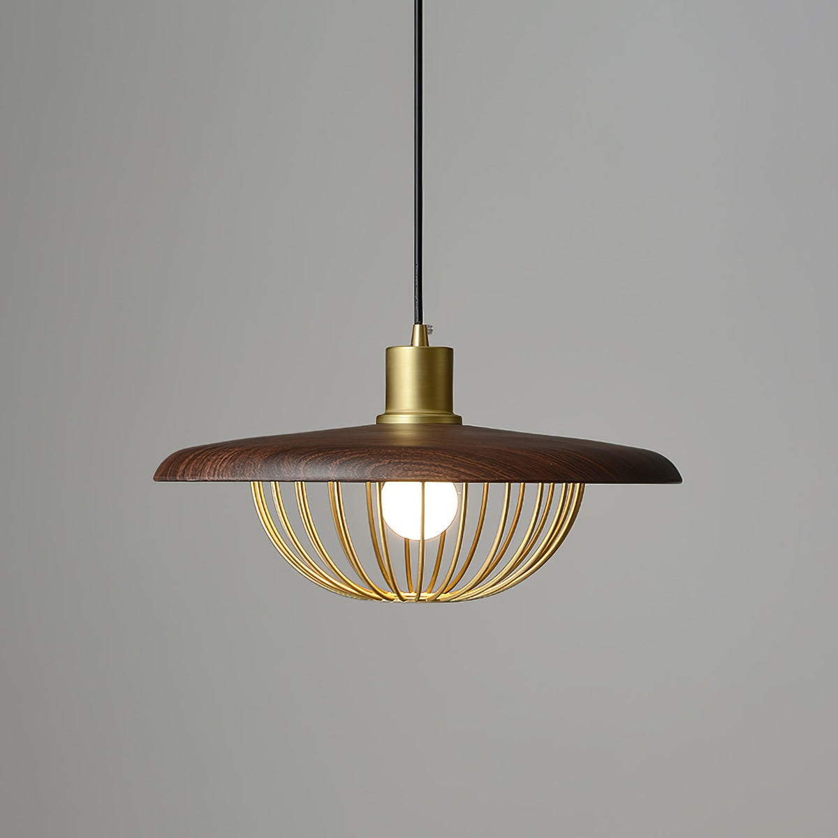 Rinoira Retro-Vintage-Pendelleuchte aus Holz