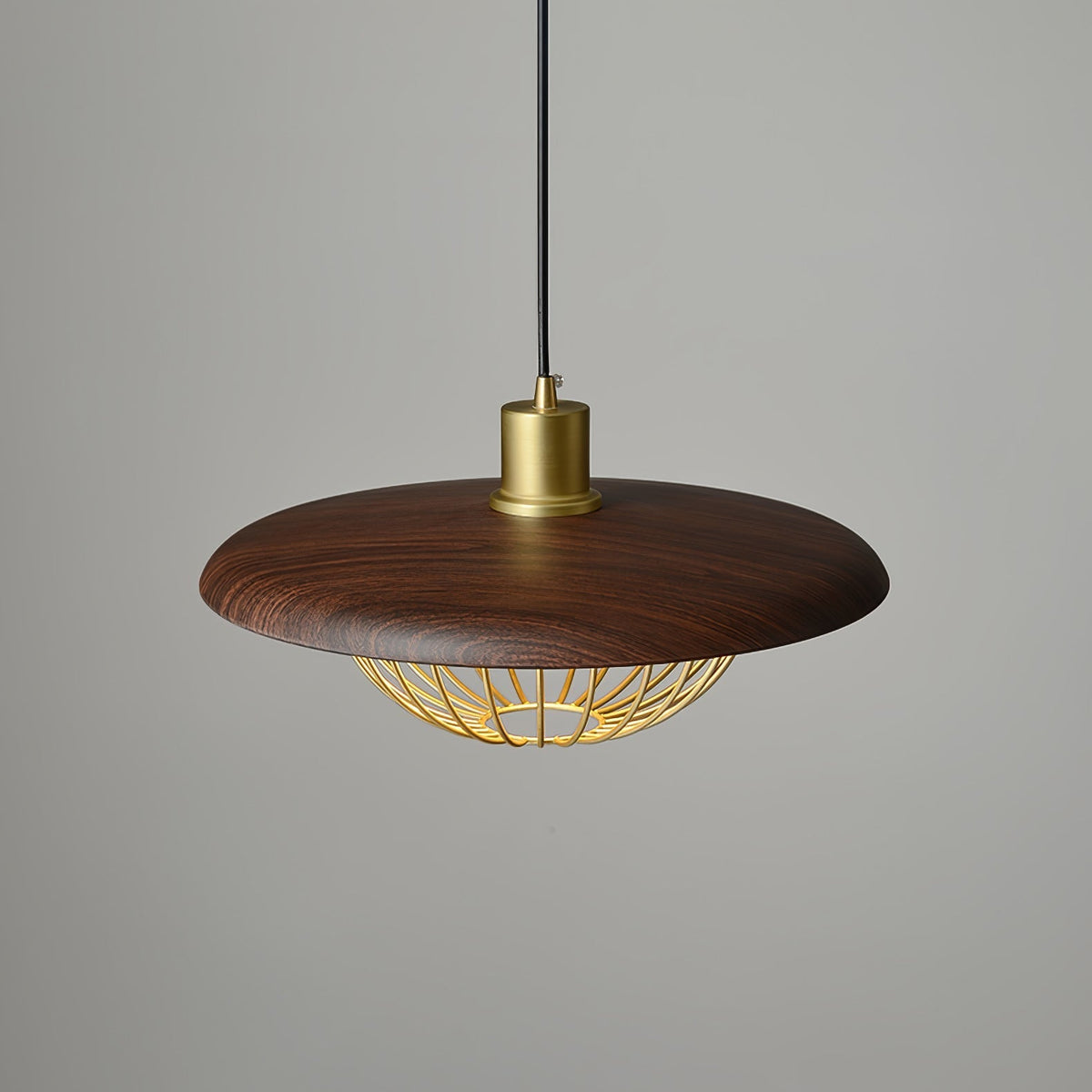Rinoira Retro-Vintage-Pendelleuchte aus Holz