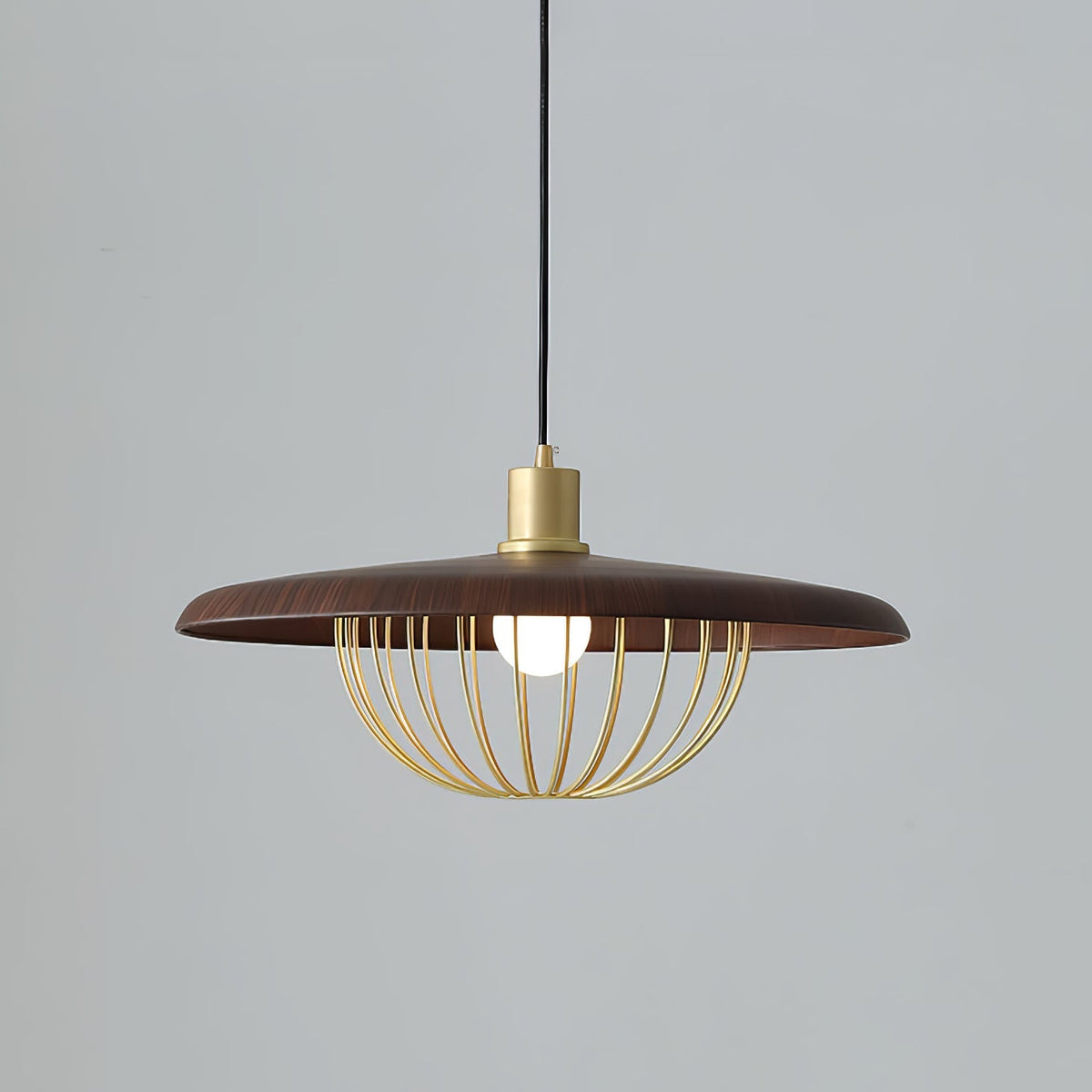 Rinoira Retro-Vintage-Pendelleuchte aus Holz