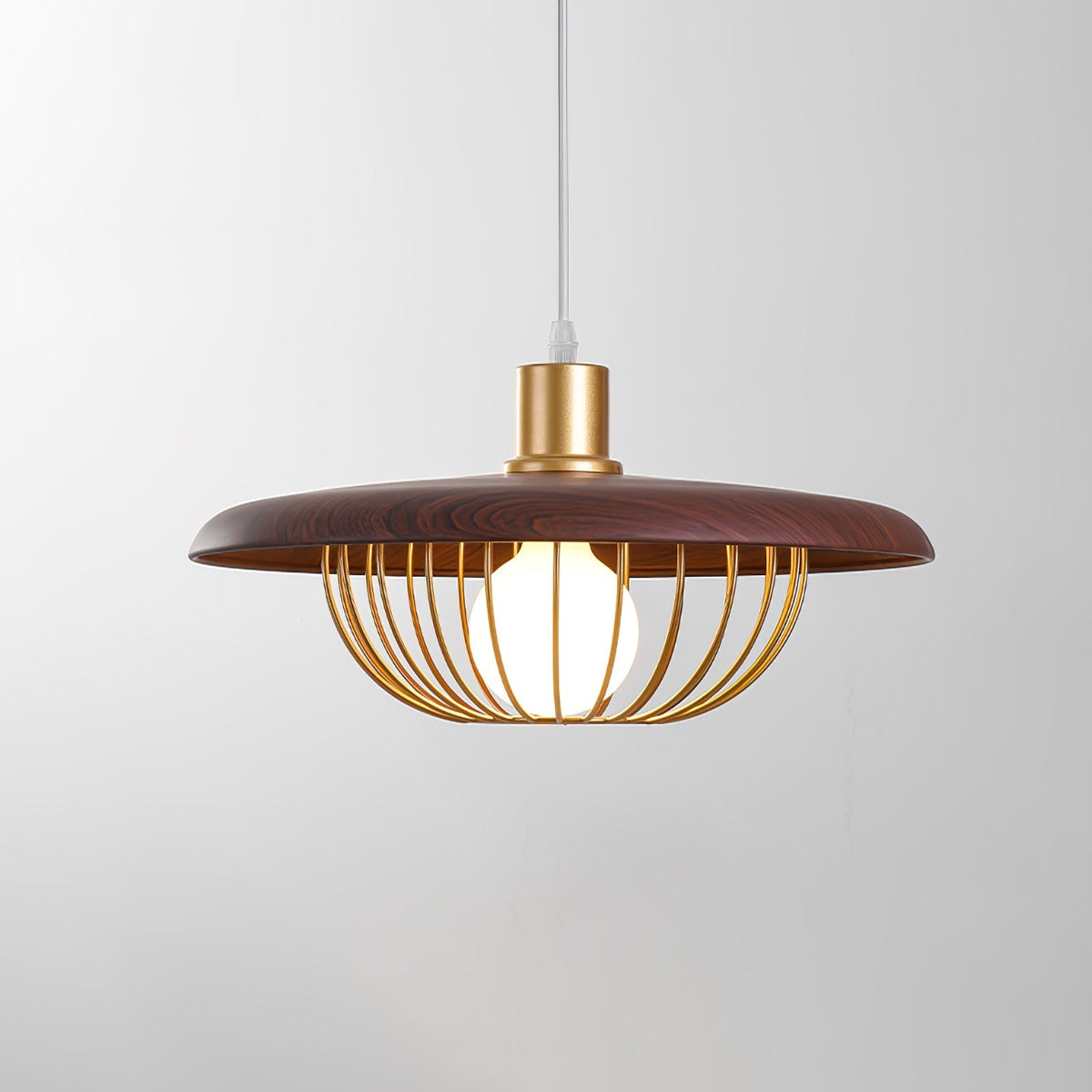 Rinoira Retro-Vintage-Pendelleuchte aus Holz
