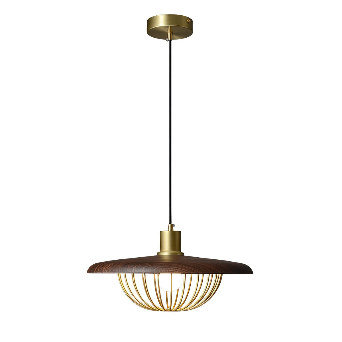 Rinoira Retro-Vintage-Pendelleuchte aus Holz