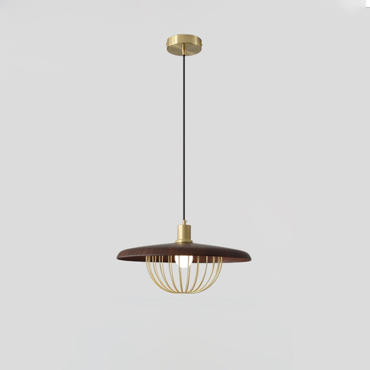 Rinoira Retro-Vintage-Pendelleuchte aus Holz