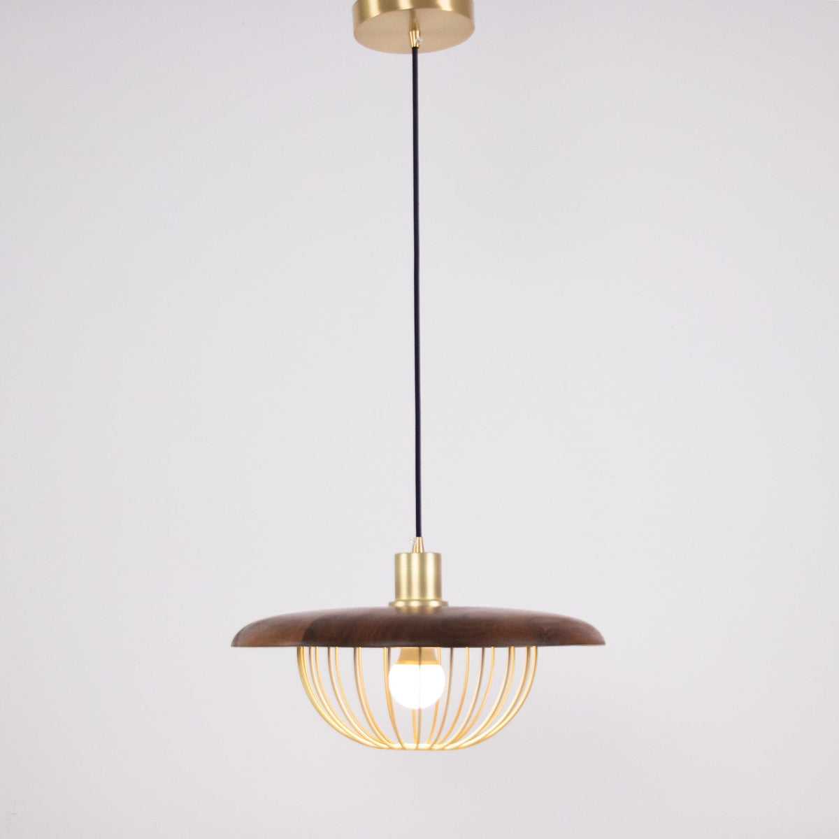 Rinoira Retro-Vintage-Pendelleuchte aus Holz