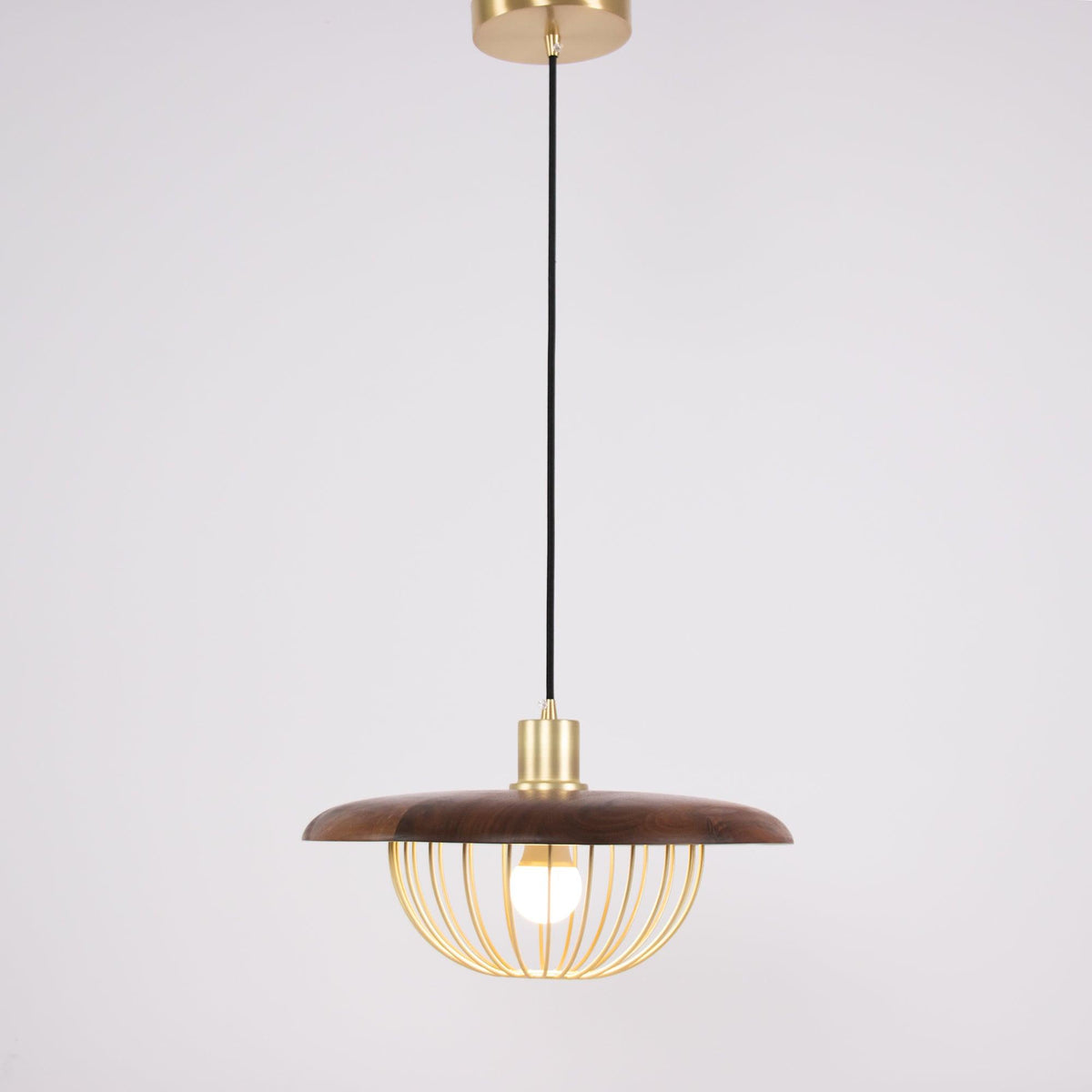 Rinoira Retro-Vintage-Pendelleuchte aus Holz